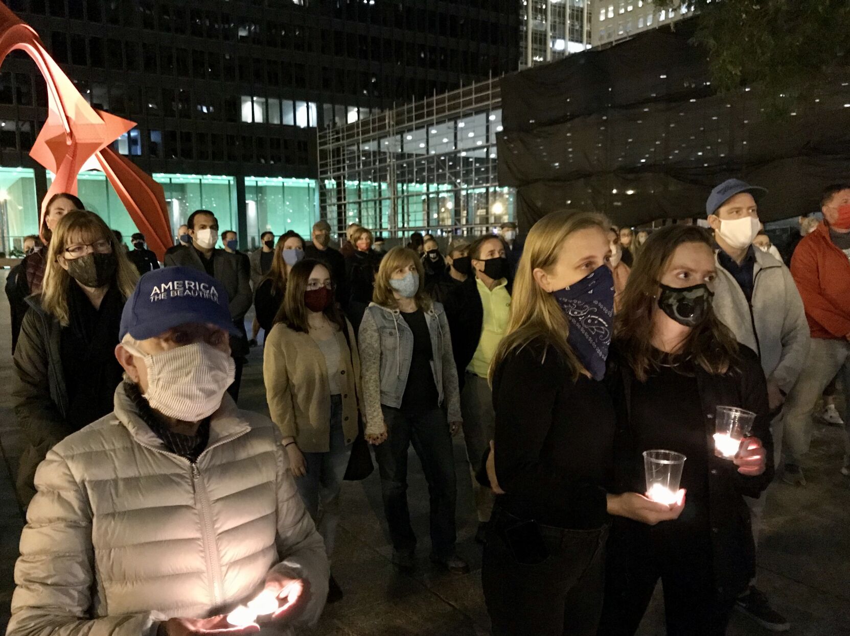 Vigil crowd
